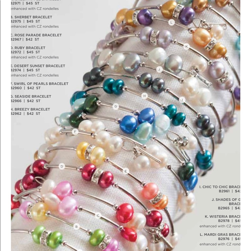 Stackable Pearl Wrap Bracelet - image 3